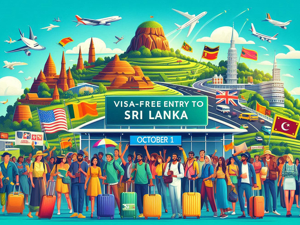 Sri Lanka Visa Free Entry Begins October 1, 2024, for 35 Countries